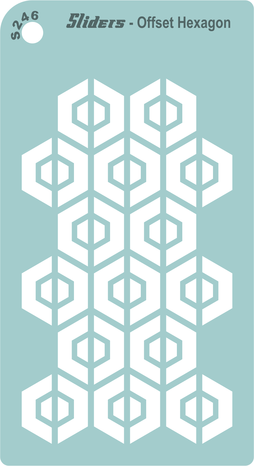 Offset Hexagon - Mylar 