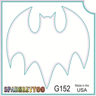 Bat 1 Glitter Tattoo Stencil 