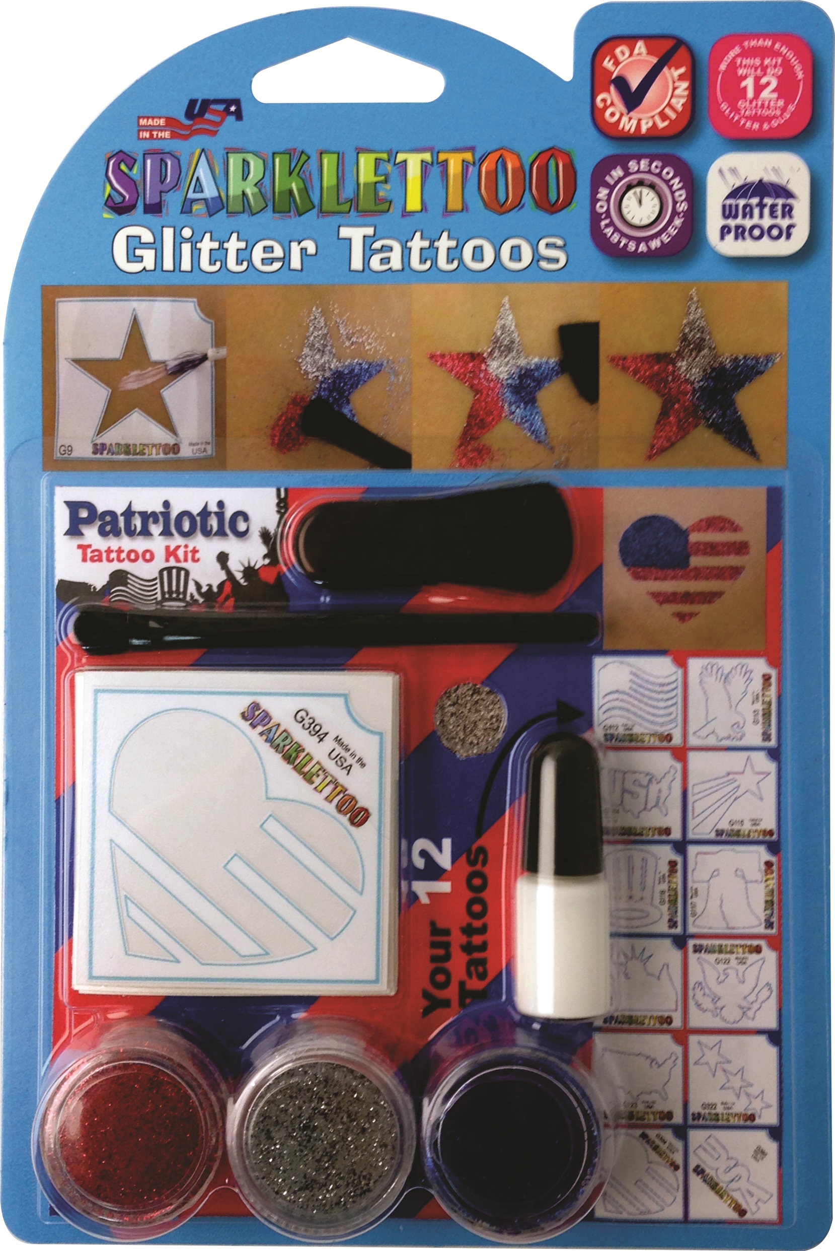 Patriotic Glitter Kit 
