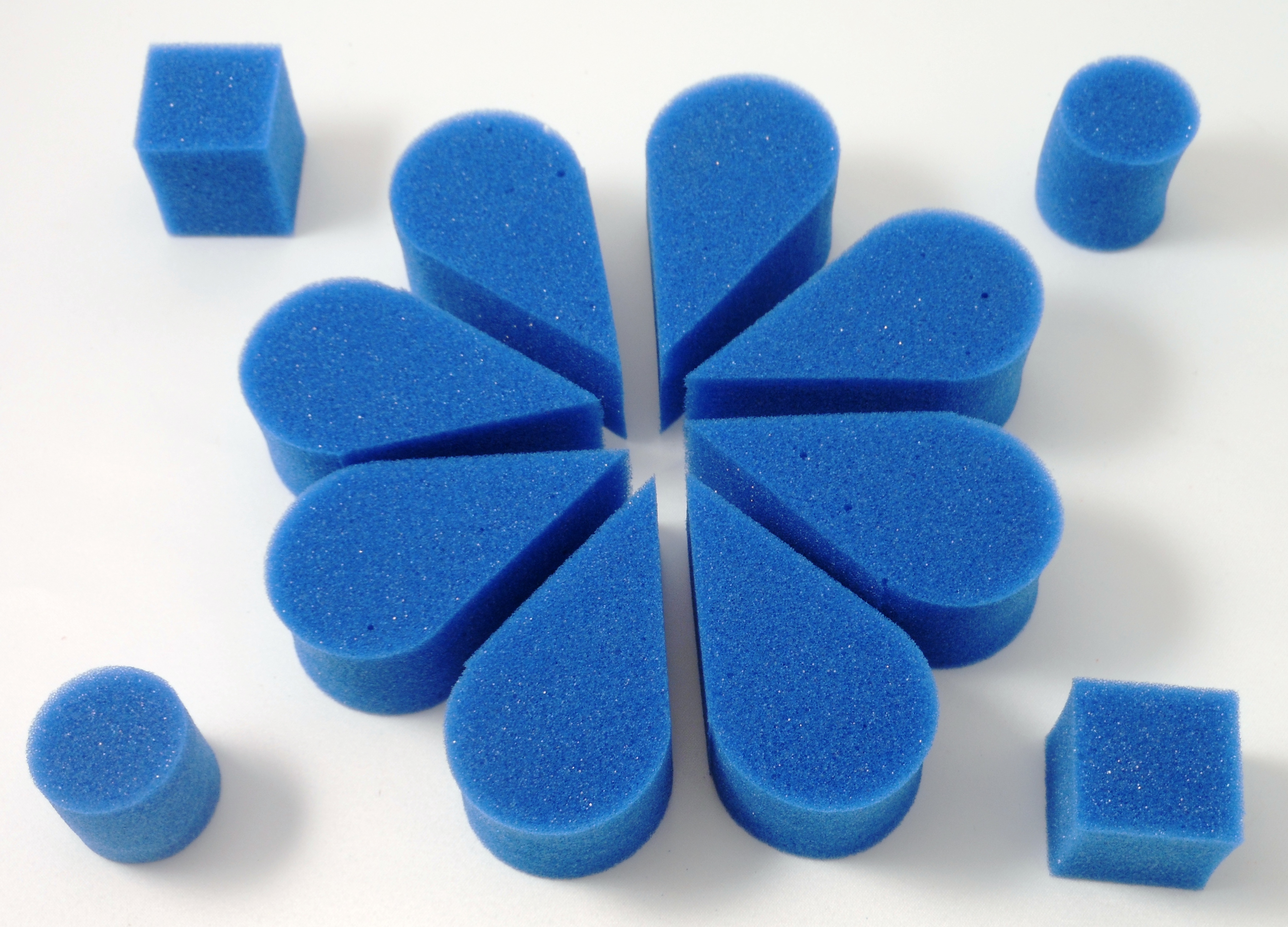 8 pack Petal Sponge-Blue 