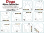 Dogs Glitter Tattoo Stencil Set